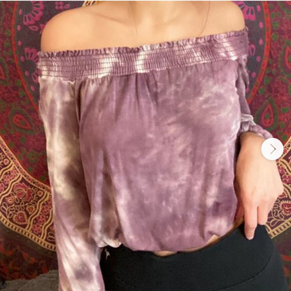 Off the shoulder flowy top